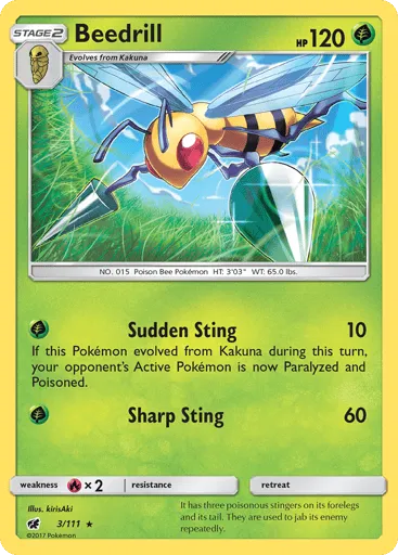 Beedrill 3/111 Crimson Invasion