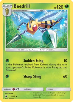 Beedrill 3/111 Crimson Invasion