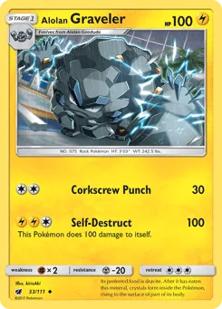 Alolan Graveler 33/111 Crimson Invasion