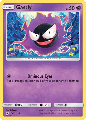 Gastly 36/111 Crimson Invasion