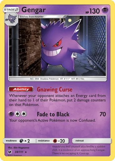 Gengar 38/111 Crimson Invasion