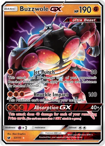 Buzzwole-GX 57/111 Crimson Invasion
