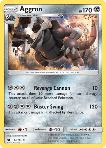 Aggron 67/111 Crimson Invasion