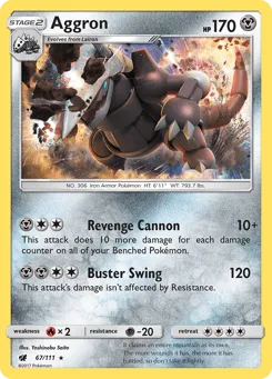 Aggron 67/111 Crimson Invasion