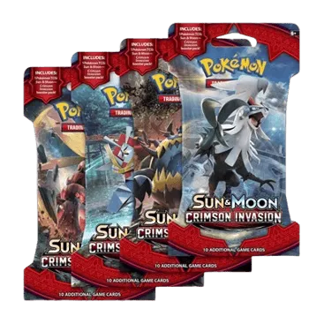 Crimson Invasion Sleeved Booster Pack Art Bundle (Set of 4)