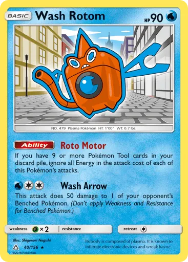 Wash Rotom 40/156 Ultra Prism