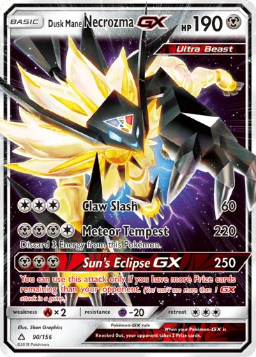 Dusk Mane Necrozma-GX 90/156 Ultra Prism