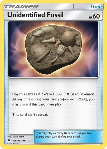 Unidentified Fossil 116/131 Forbidden Light