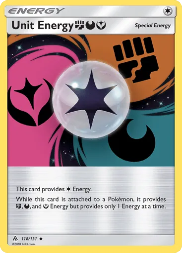 Unit Energy FightingDarknessFairy 118/131 Forbidden Light