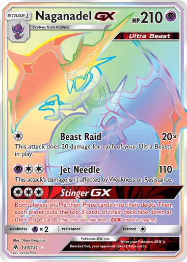 Naganadel-GX 134/131 Forbidden Light