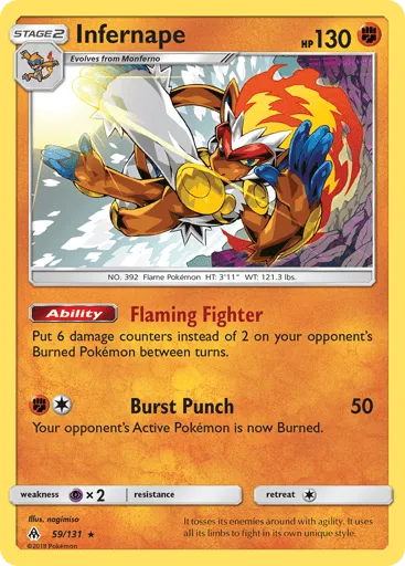 Infernape 59/131 Forbidden Light