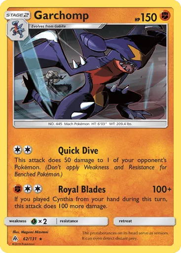 Garchomp 62/131 Forbidden Light