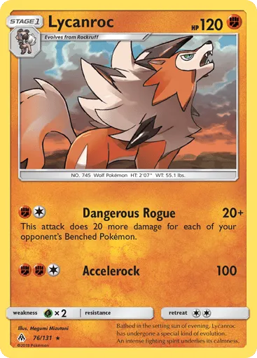 Lycanroc 76/131 Forbidden Light