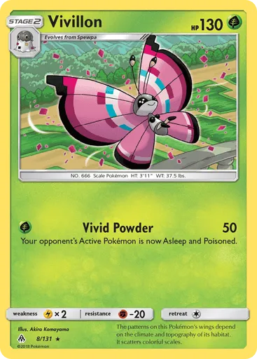 Vivillon 8/131 Forbidden Light