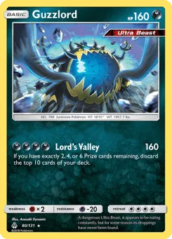 Guzzlord 80/131 Forbidden Light