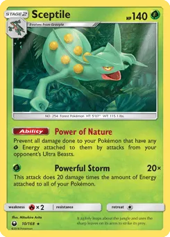 Sceptile 10/168 Celestial Storm