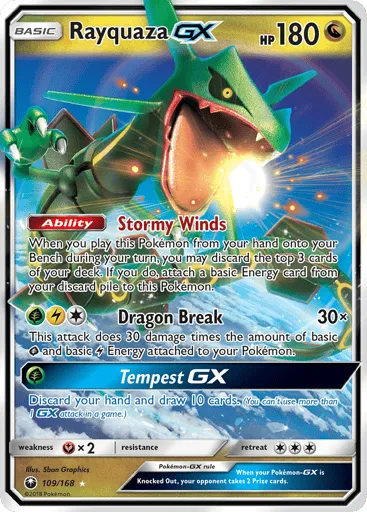 Rayquaza-GX 109/168 Celestial Storm