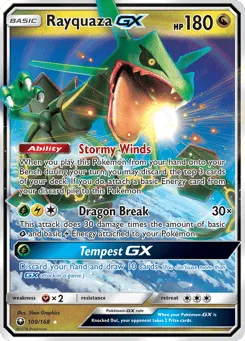 Rayquaza-GX 109/168 Celestial Storm