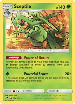 Sceptile 10a/168 Celestial Storm