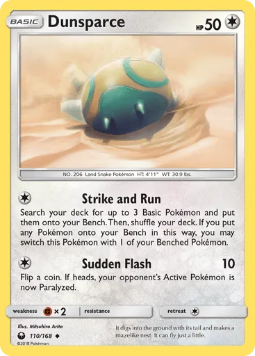 Dunsparce 110/168 Celestial Storm