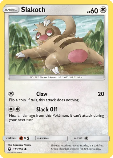 Slakoth 113/168 Celestial Storm