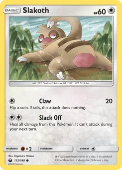 Slakoth 113/168 Celestial Storm
