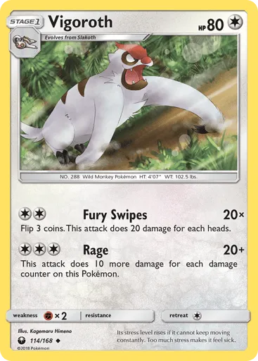 Vigoroth 114/168 Celestial Storm