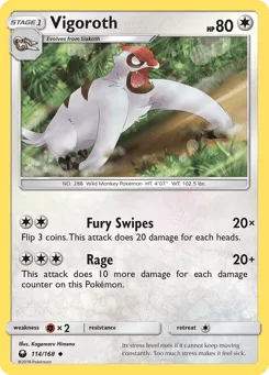 Vigoroth 114/168 Celestial Storm
