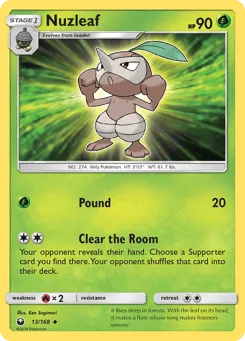 Nuzleaf 13/168 Celestial Storm