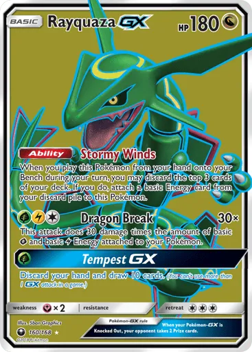 Rayquaza-GX 160/168 Celestial Storm