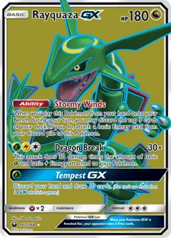 Rayquaza-GX 160/168 Celestial Storm