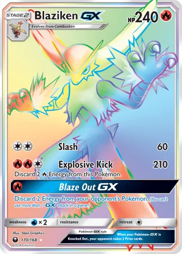 Blaziken-GX 170/168 Celestial Storm
