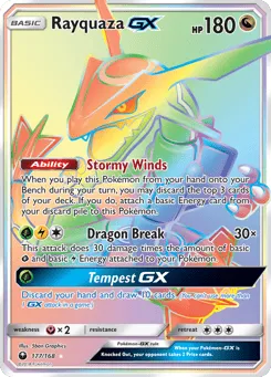 Rayquaza-GX 177/168 Celestial Storm