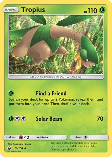 Tropius 21/168 Celestial Storm