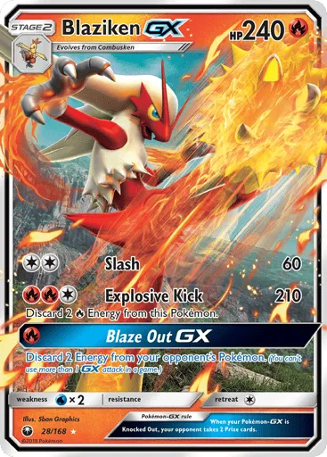 Blaziken-GX 28/168 Celestial Storm