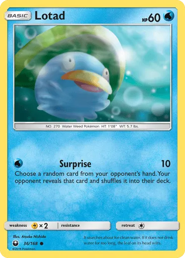 Lotad 36/168 Celestial Storm