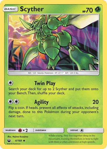 Scyther 4/168 Celestial Storm