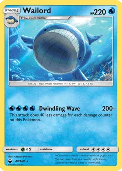 Wailord 40/168 Celestial Storm
