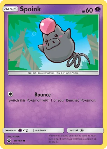 Spoink 59/168 Celestial Storm