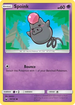 Spoink 59/168 Celestial Storm