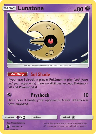 Lunatone 61/168 Celestial Storm