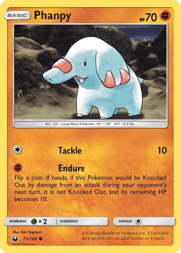 Phanpy 72/168 Celestial Storm