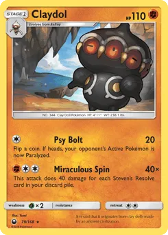 Claydol 79/168 Celestial Storm