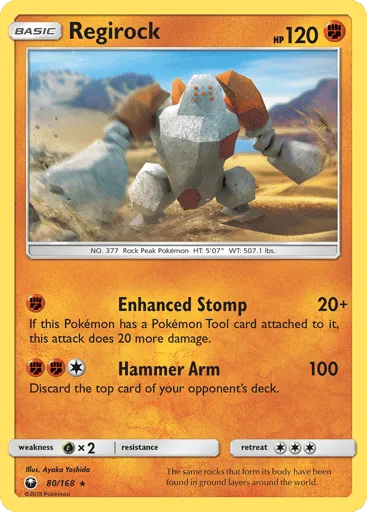 Regirock 80/168 Celestial Storm