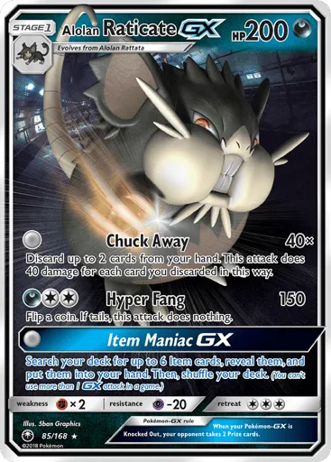 Alolan Raticate-GX 85/168 Celestial Storm