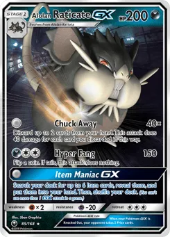Alolan Raticate-GX 85/168 Celestial Storm