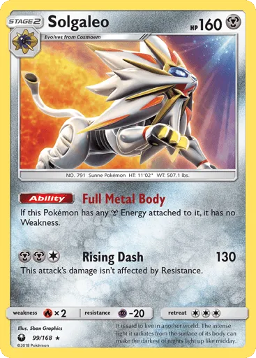 Solgaleo 99/168 Celestial Storm