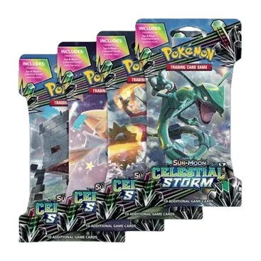 Celestial Storm Sleeved Booster Pack Art Bundle (Set of 4)