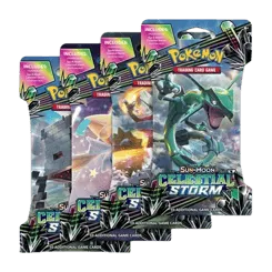 Celestial Storm Sleeved Booster Pack Art Bundle (Set of 4)