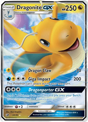Dragonite-GX 37/70 Dragon Majesty
